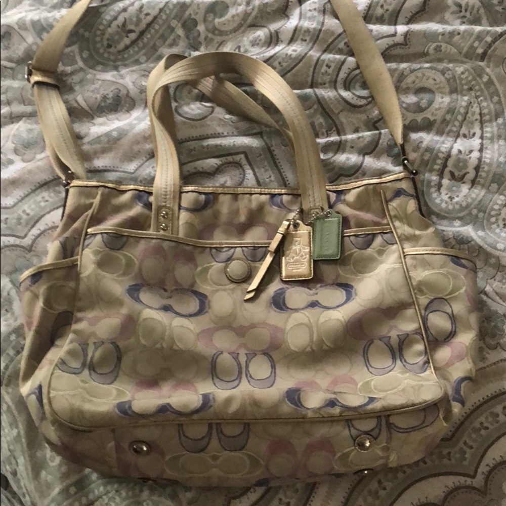 Couch signature diaper bag. Gently used